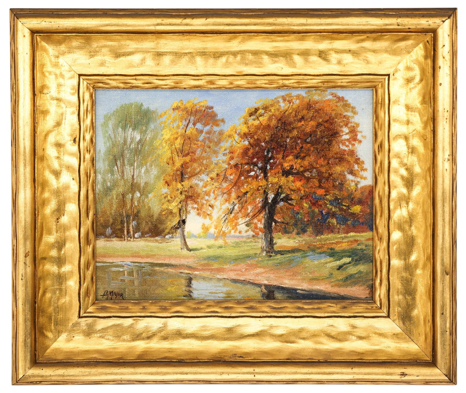 2pc Boris B. Major Landscape Paintings Oil on Board - 3