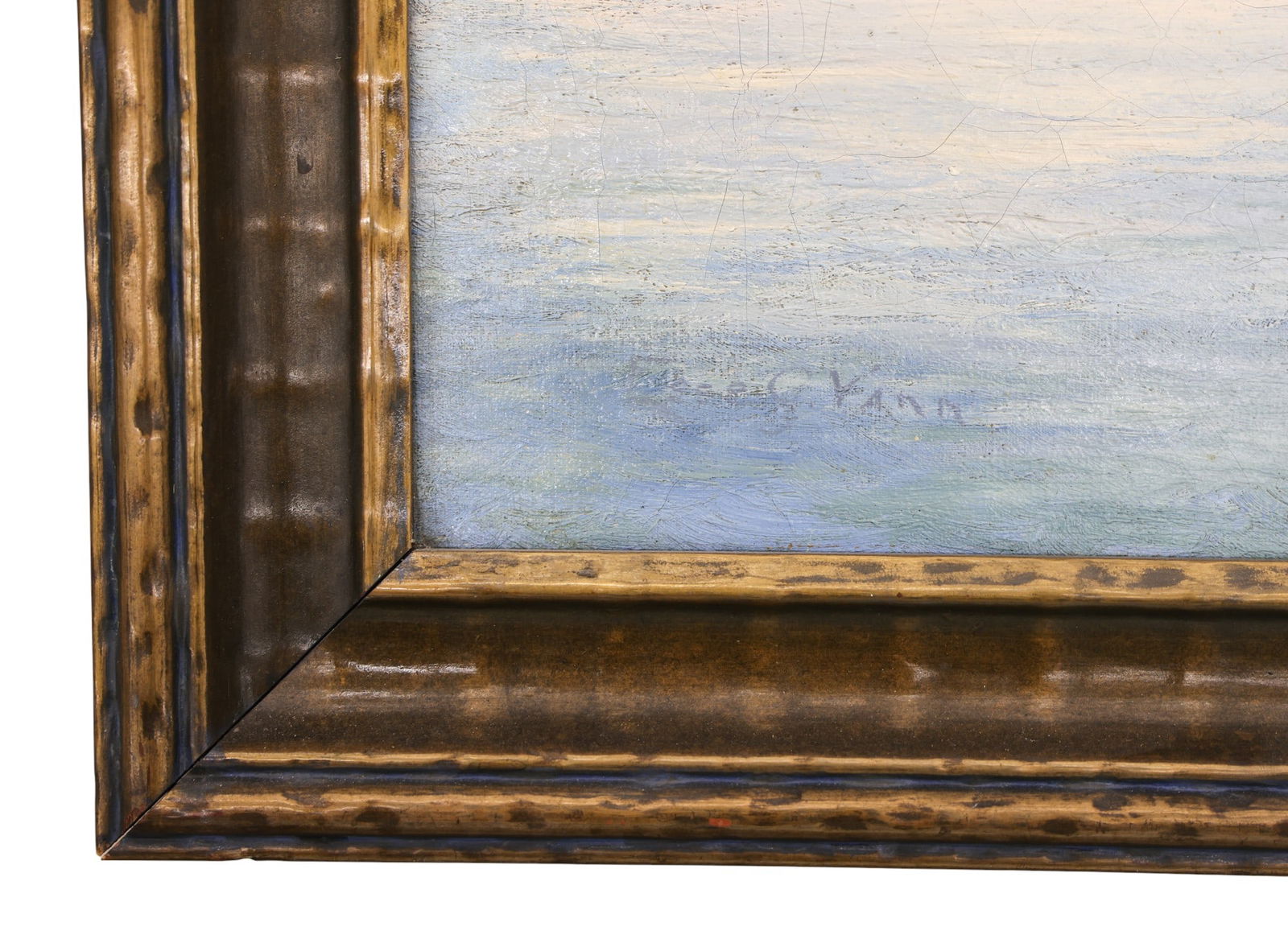 Esse Vann "Olympics" (Mountain Range) Oil on Canvas - 3