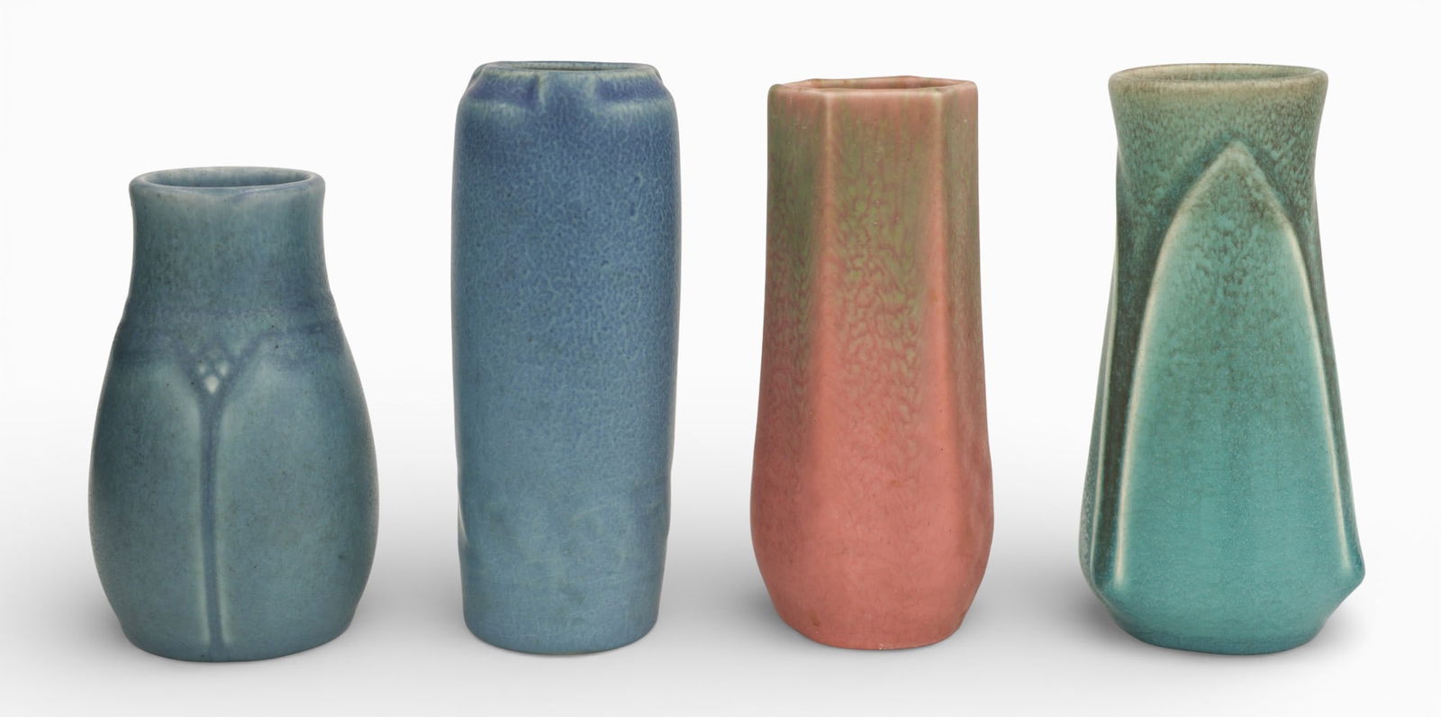 4pc Rookwood Pottery Assorted Small Vases 1917-1935 (1 of 1)