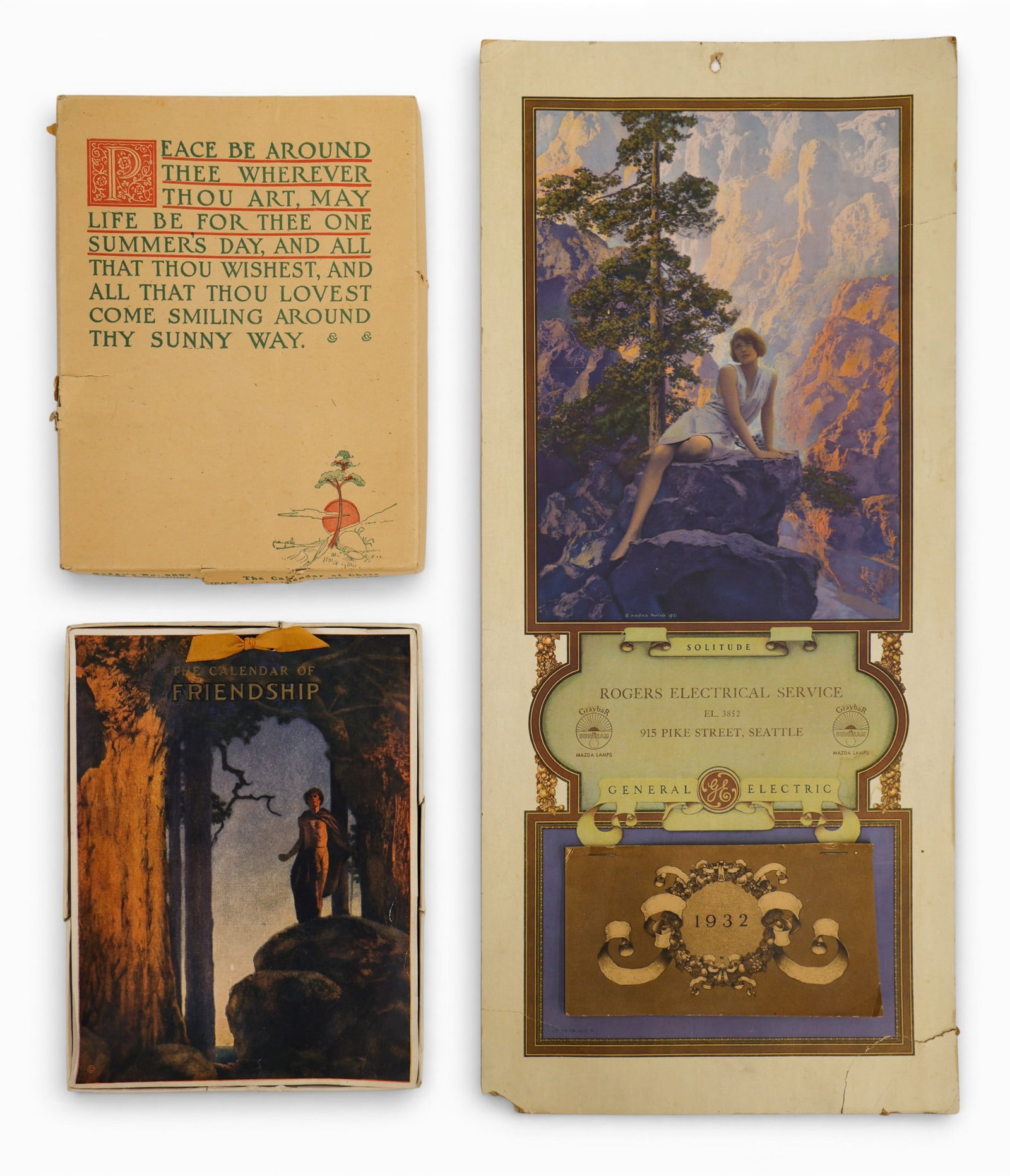 2pc Original Maxfield Parrish Calendars (1 of 1)