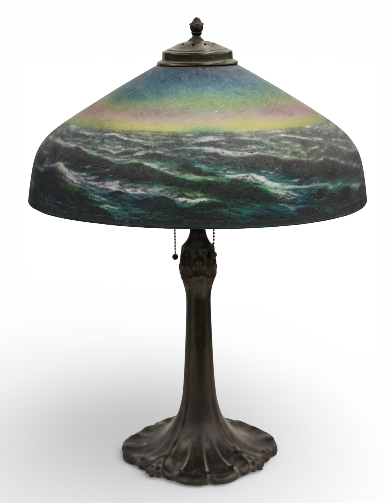 Antique Pittsburgh Endless Ocean Table Lamp - 2