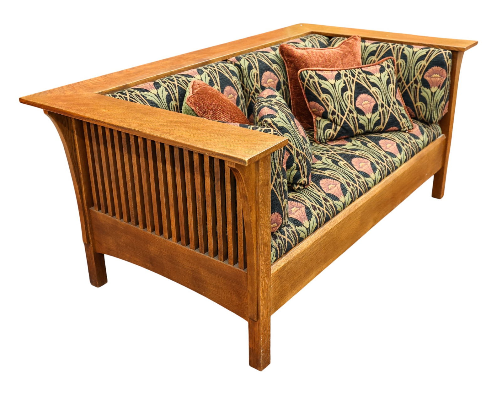 Stickley Mission Collection Oak Prairie Settle Loveseat or Sofa - 2