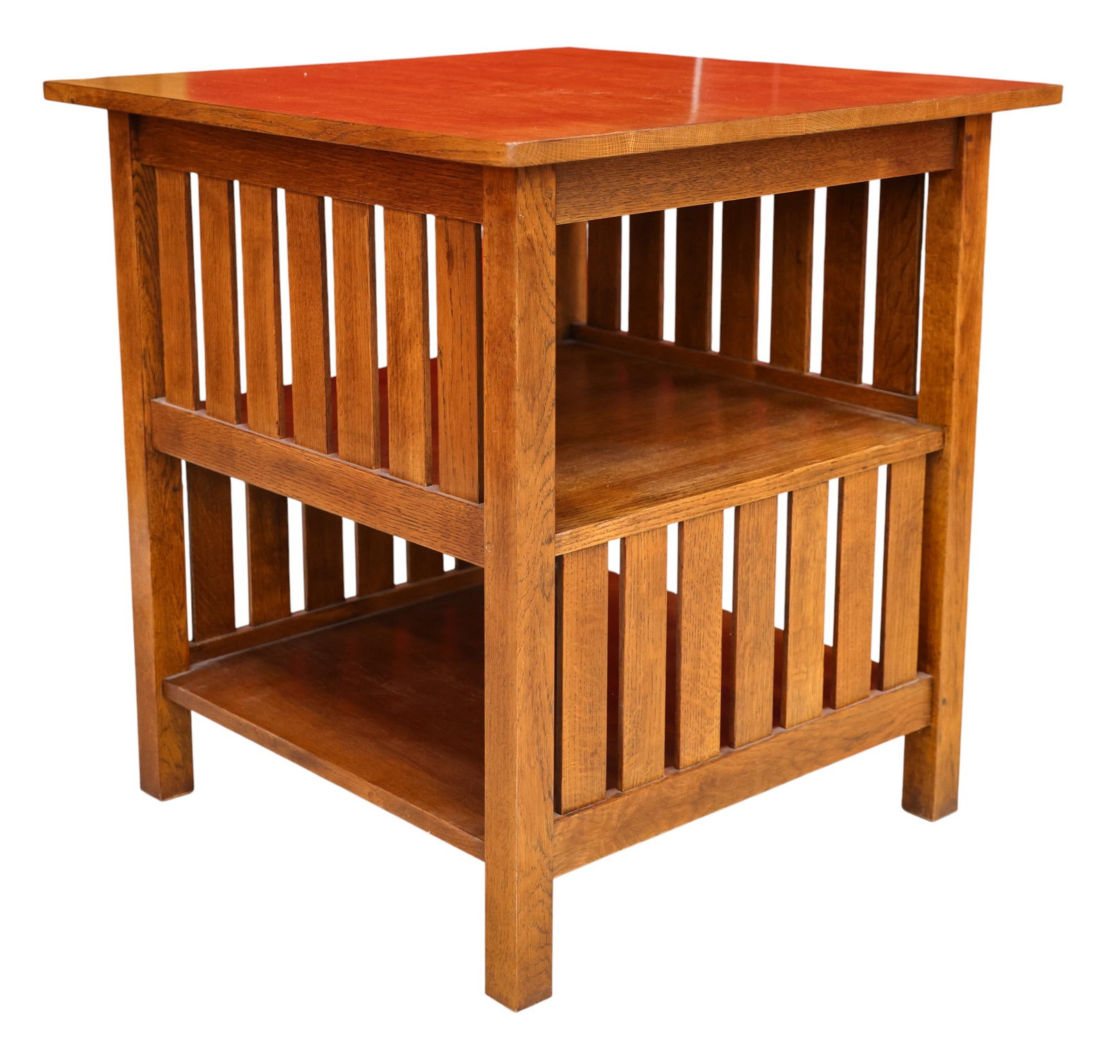 Stickley Mission Collection Oak Square Book or Lamp Table (1 of 2)