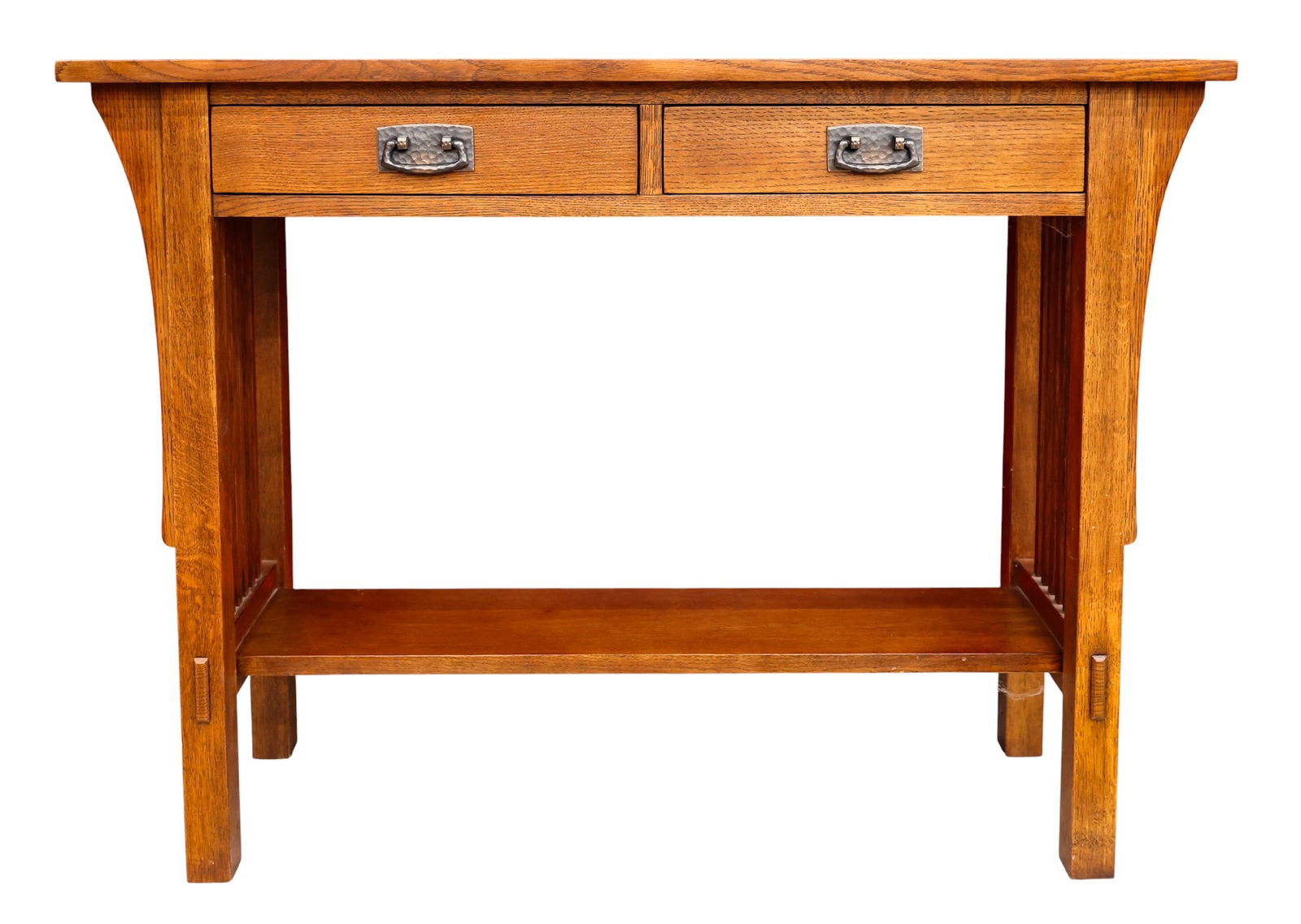 Stickley Mission Collection Oak Two Drawer Console Table (1 of 2)