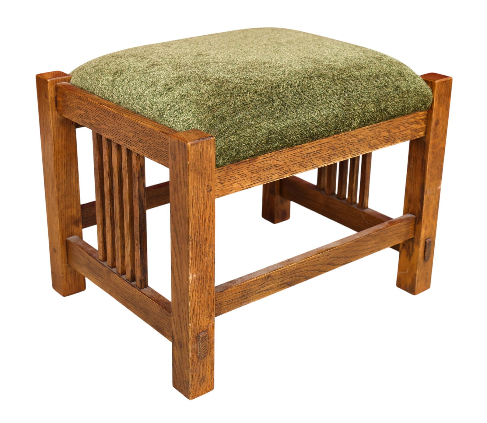 Stickley Mission Collection Oak Upholstered Footstool (1 of 1)