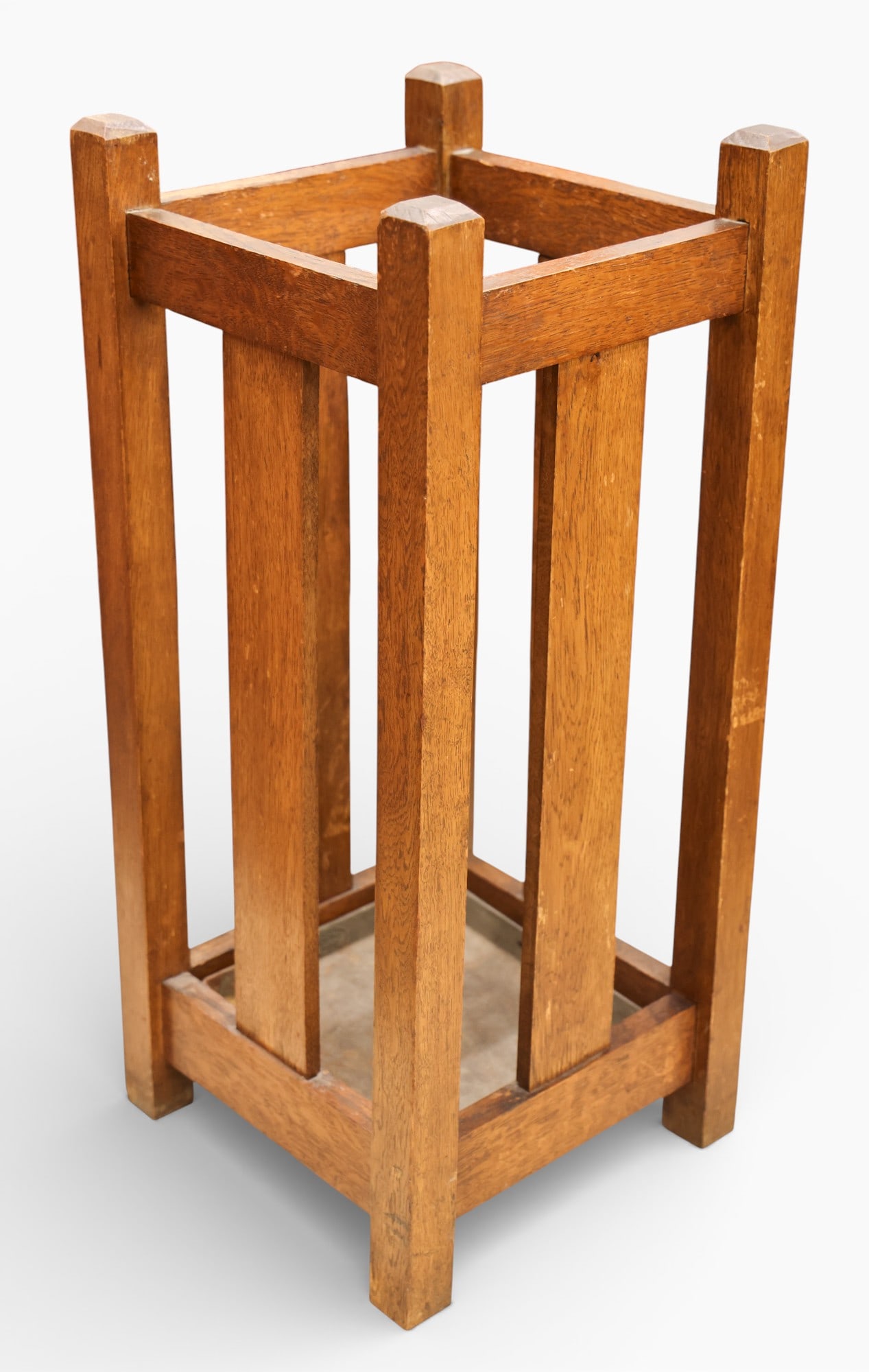 Antique Mission Oak Arts & Crafts Umbrella Stand (1 of 1)