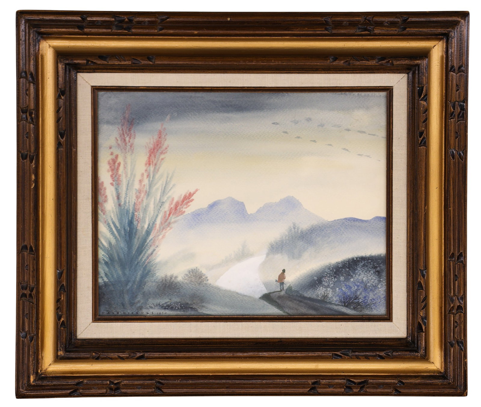 Dale Nichols "Road Near Lake Atitlan" 1950 Watercolor on Paper - 2