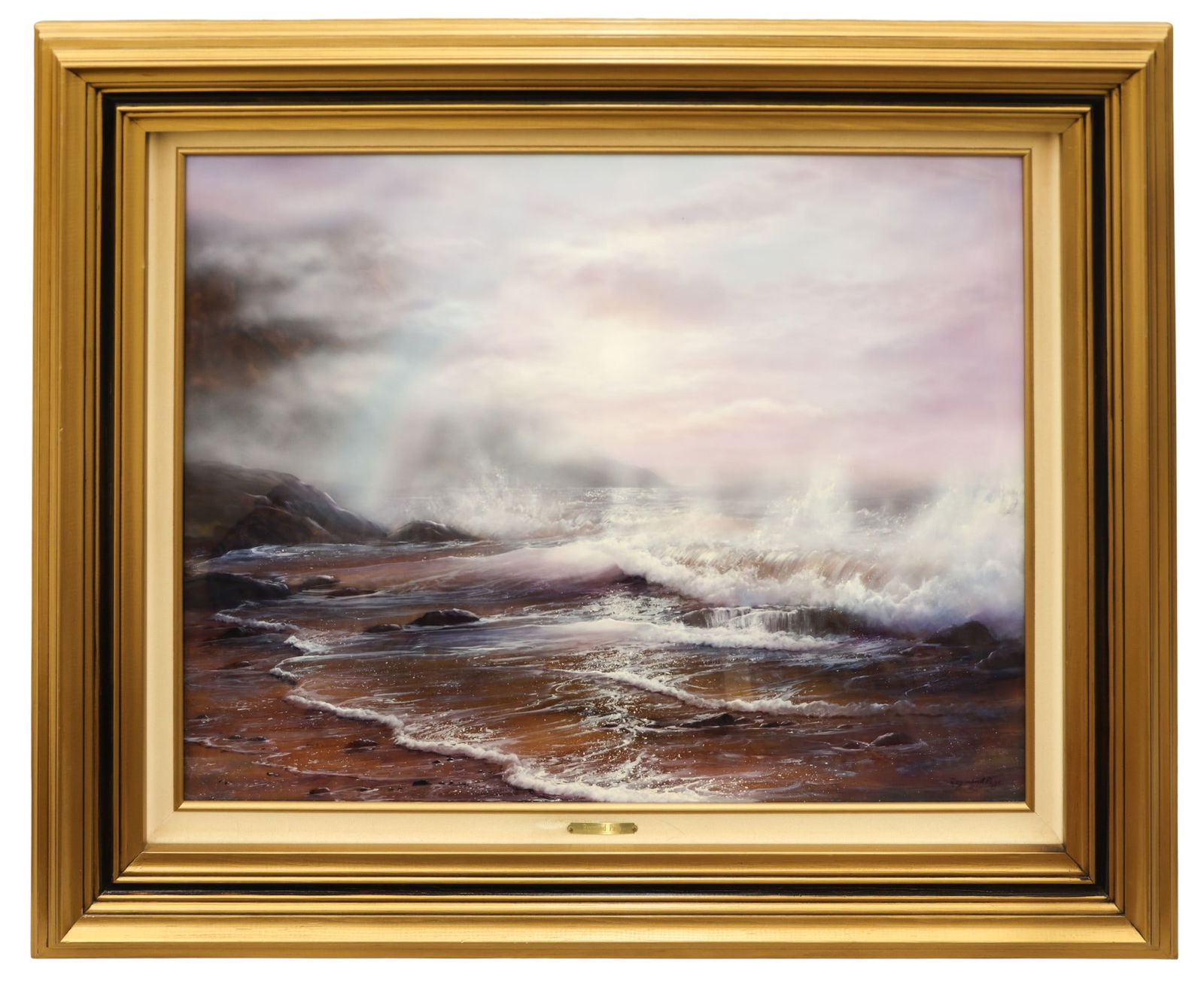 Raymond Page "Brilliant Waters" (Seascape) Acrylic on Plexiglass - 2