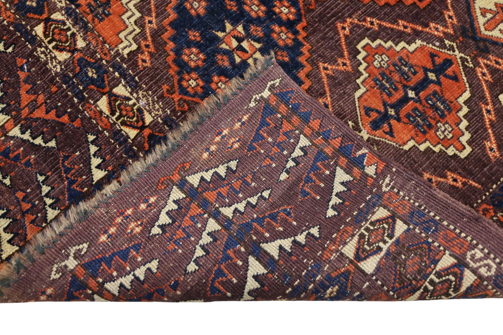 Antique Turkoman Chuval Oriental Rug Mat - 2