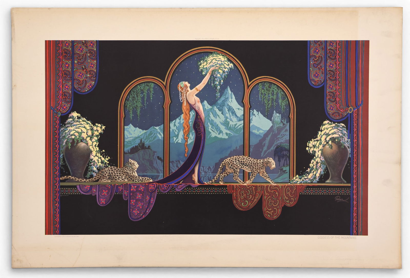 Frederick Packer "Goddess of the Mountains" Art Deco Lithograph - 2