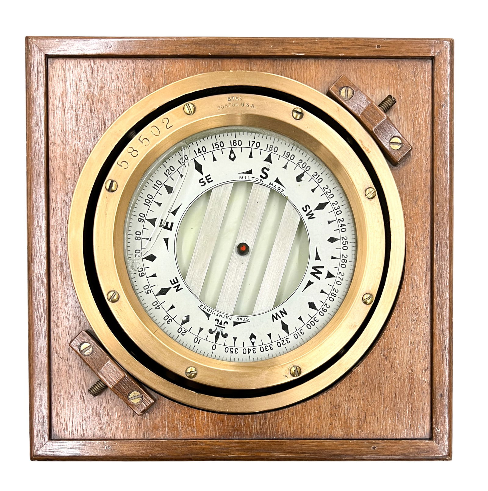 Pathfinder Early 20th Cent. Boxed Ship Compass (1 of 2)