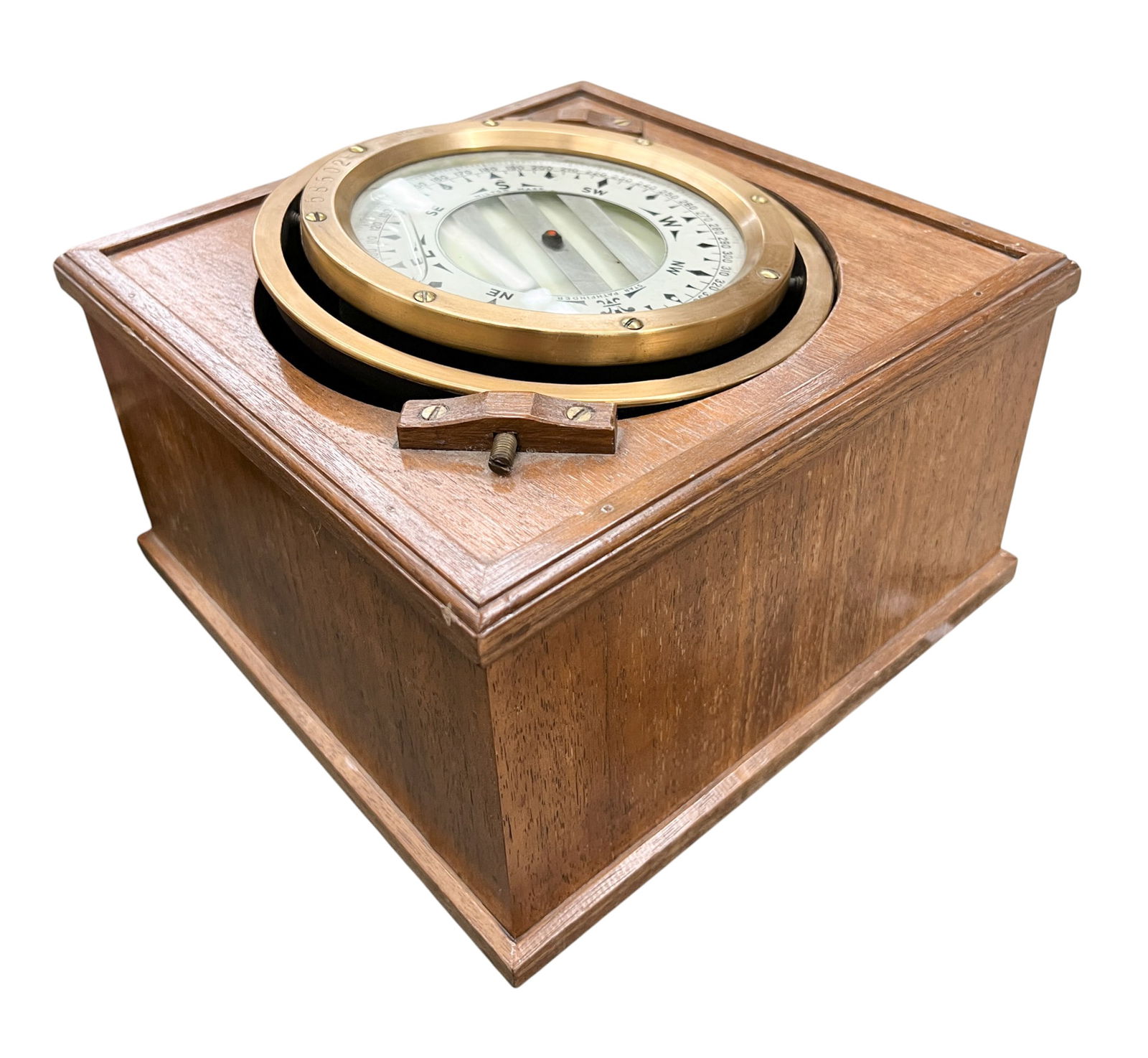 Pathfinder Early 20th Cent. Boxed Ship Compass - 2
