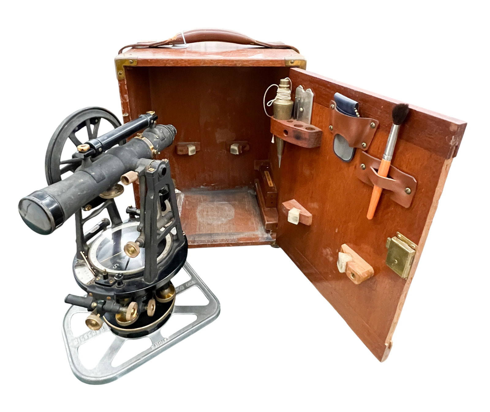 Antique Dietzgen Surveyor's Transit in Original Case w/ Accessories (1 of 2)