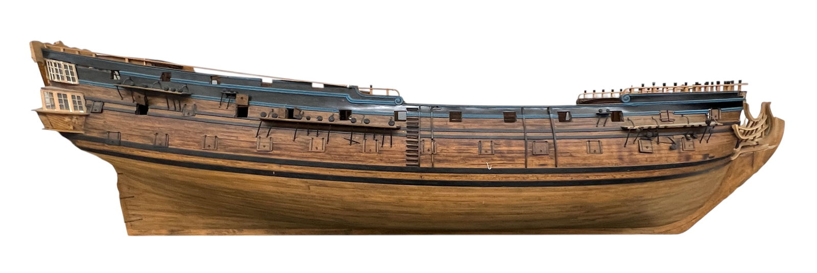 H.M.S. Exeter Handmade Wooden Ship Scale Model - 2