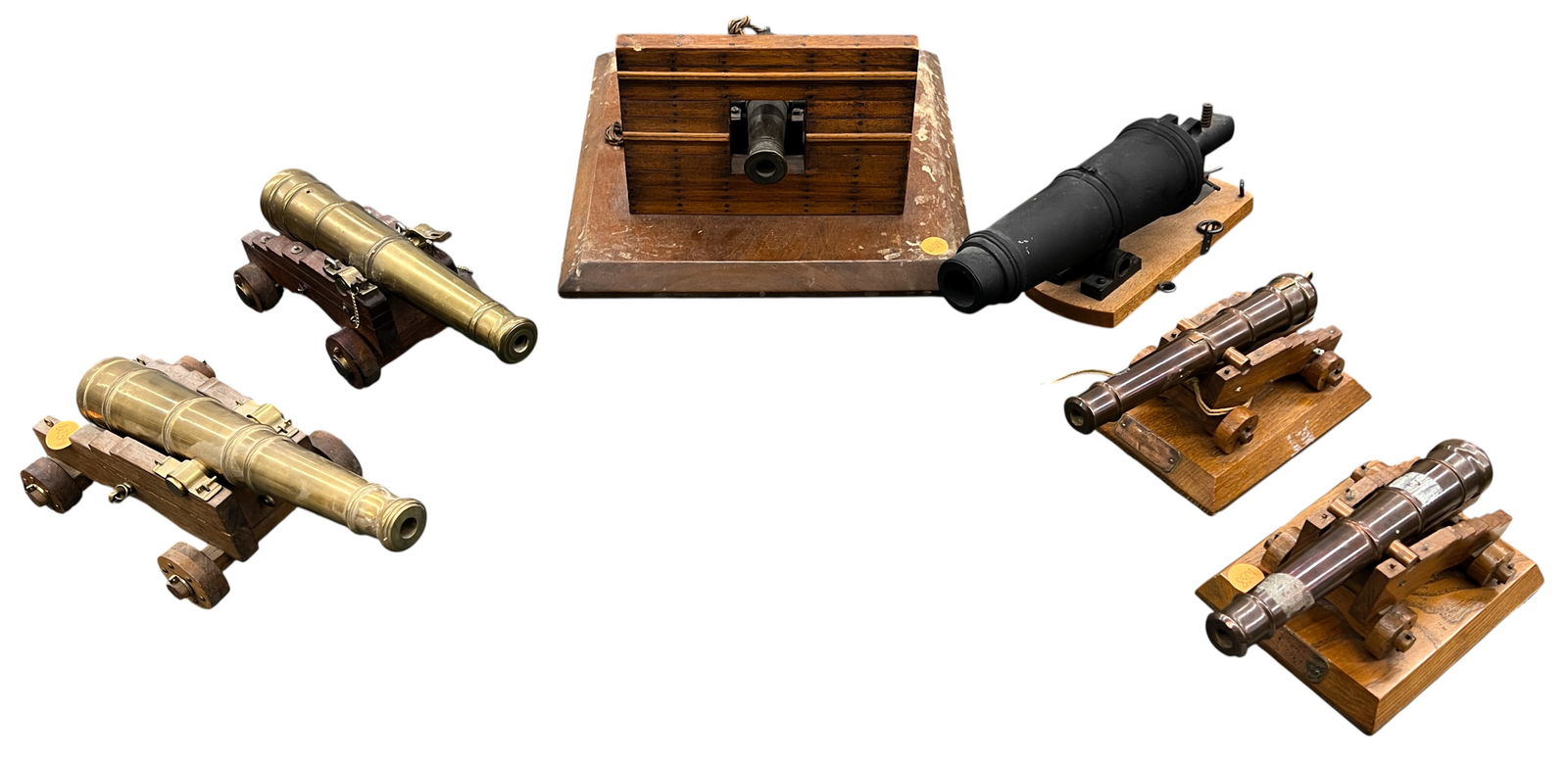 2 Boxes 6pc Scale Models of Cannons (1 of 2)