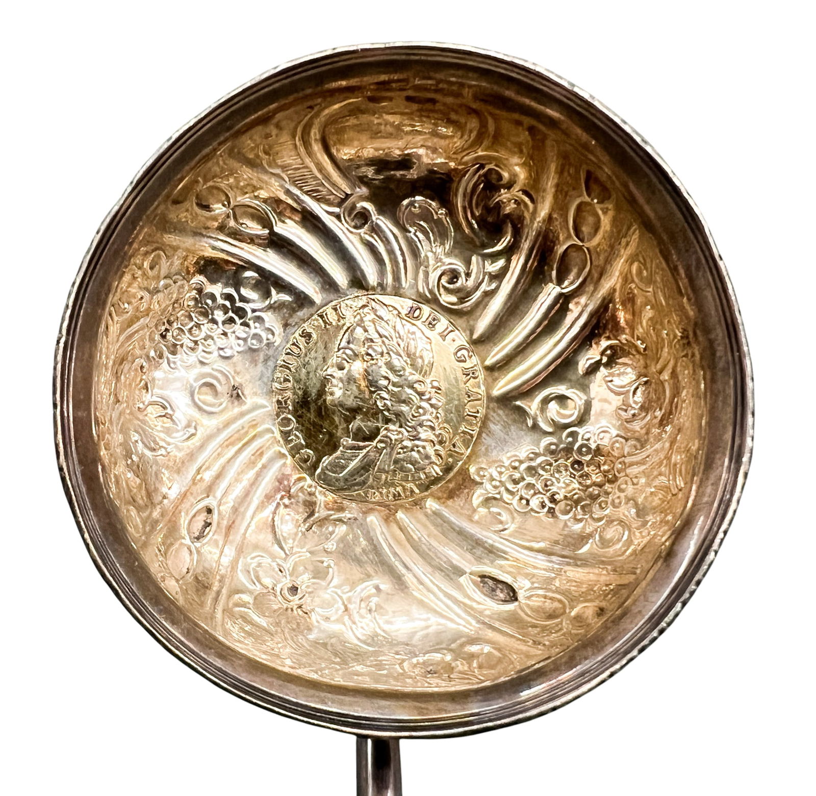 Antique Silver & Carved Horn Toddy Ladle - 3