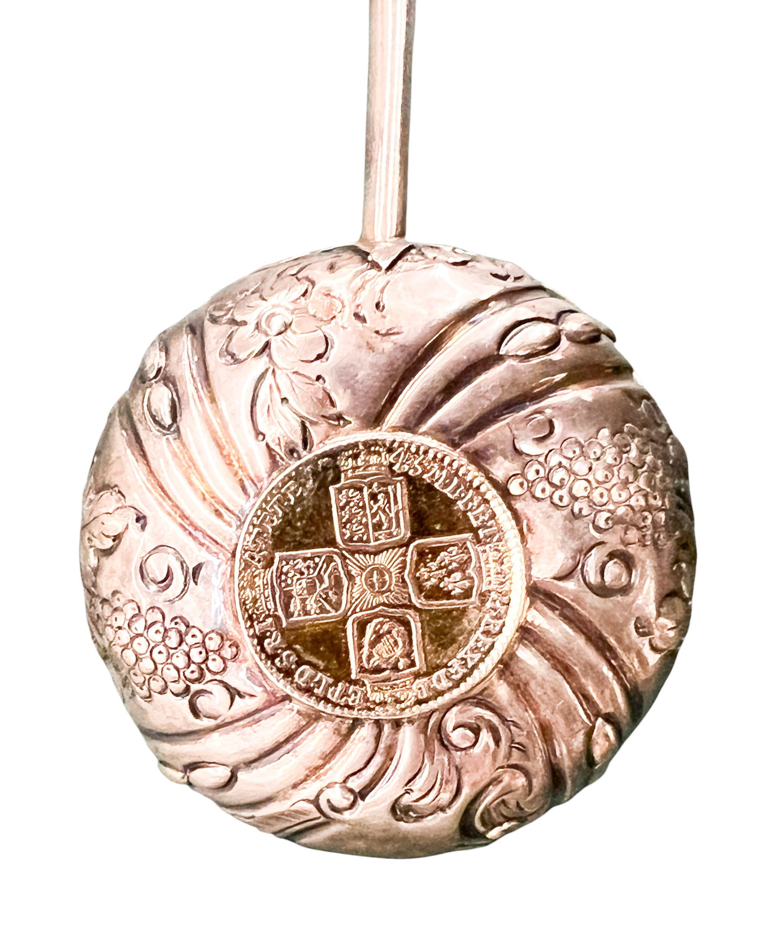 Antique Silver & Carved Horn Toddy Ladle - 4