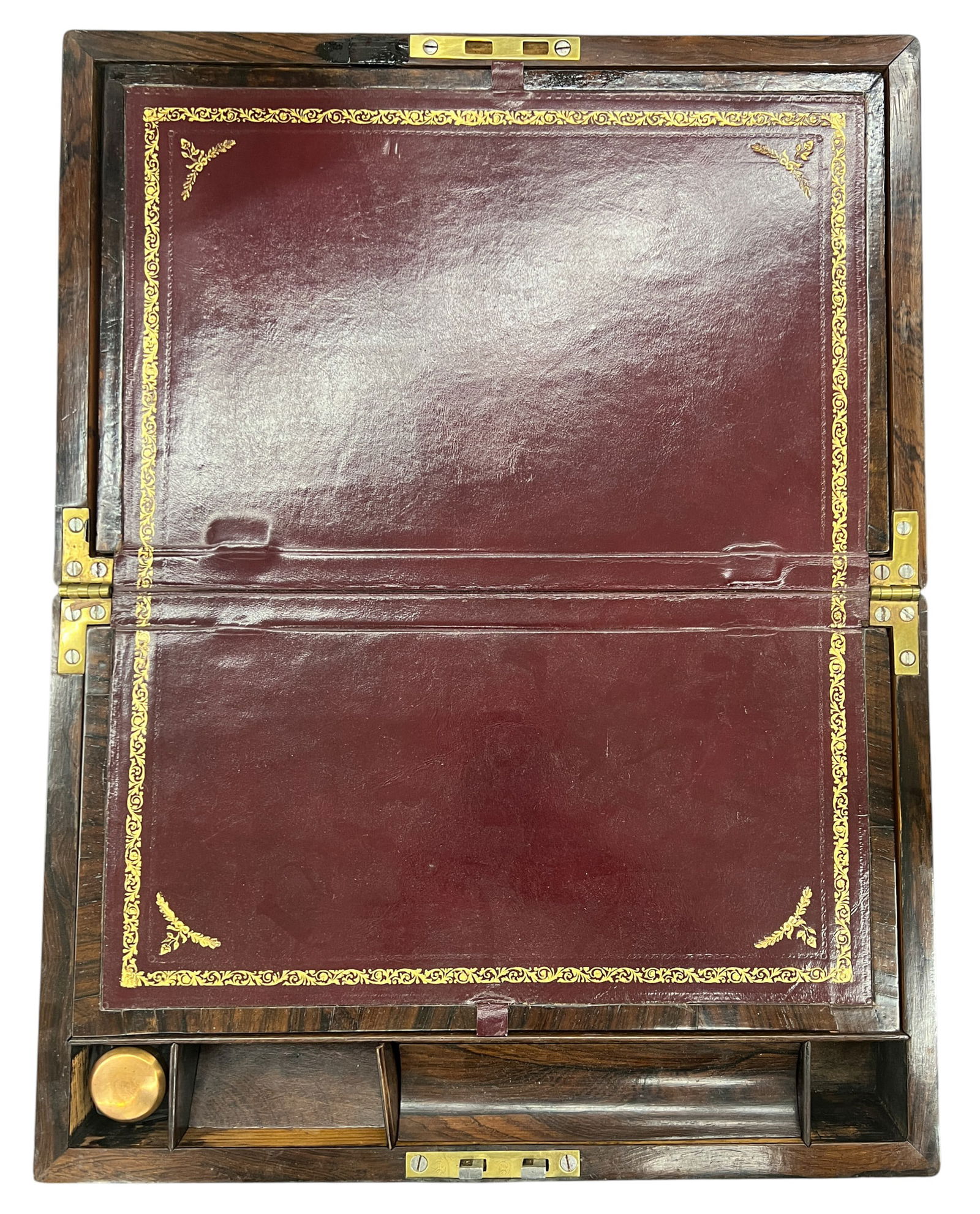 2pc Antique Lap Desk & Shaving Box - 2