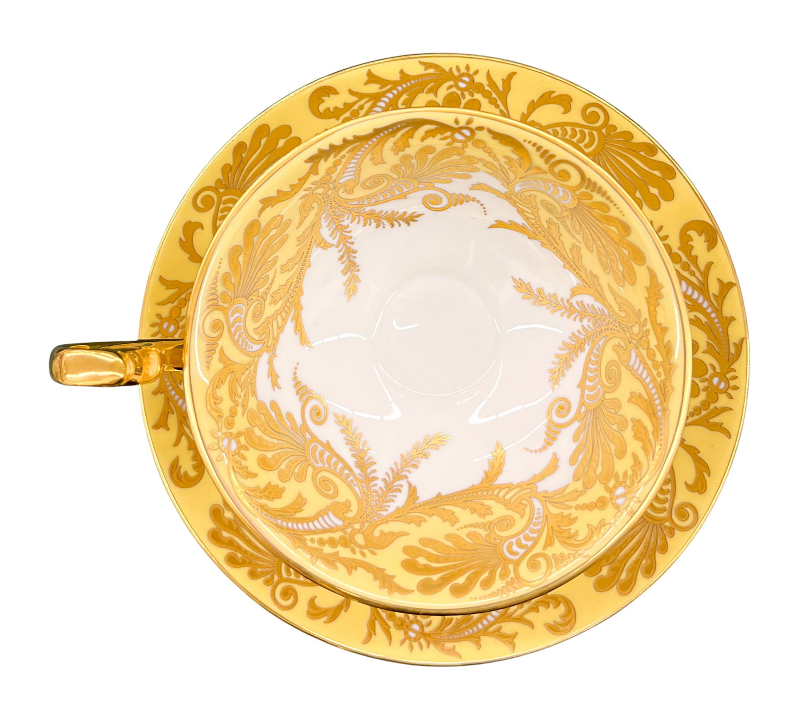 2002 English Fine Bone China Golden Jubilee Teacup & Saucer - 3