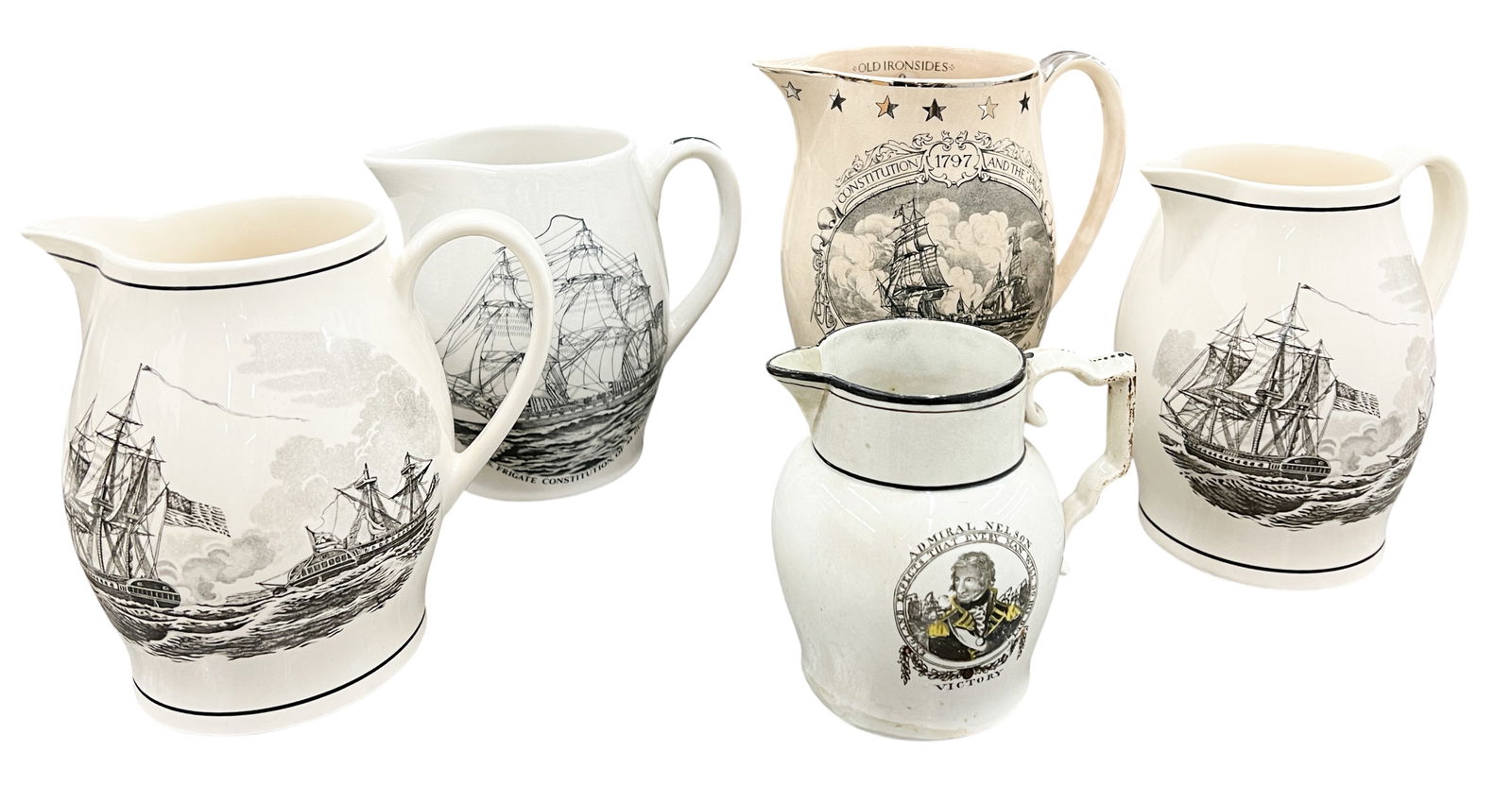 Box 5pc Marine Commemorative Jugs: Box 5pc Marine Commemorative Jugs