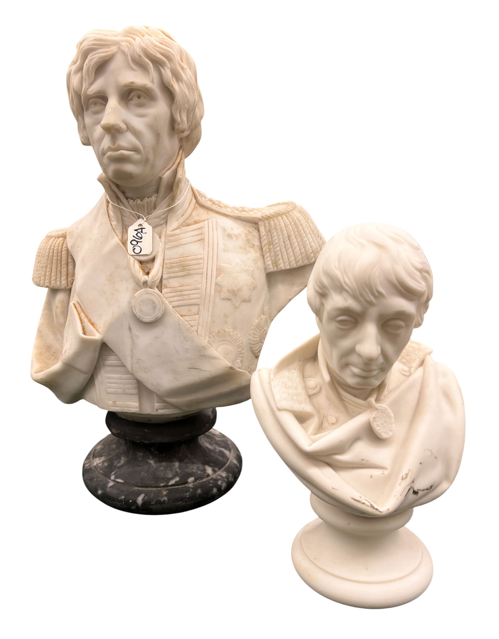 Box 2pc Admiral Nelson Busts: Box 2pc Admiral Nelson Busts 12" Tallest