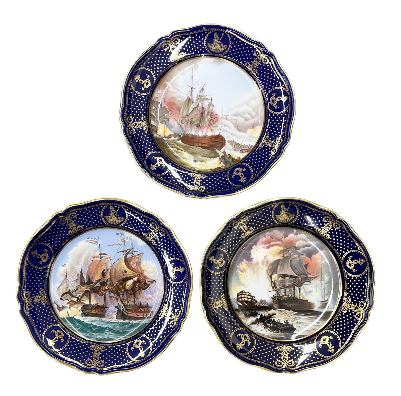 3pc Spode Commemorative Maritime Plates w/ Original Boxes: 3pc Spode Commemorative Maritime Plates w/ Original Boxes 9" Largest