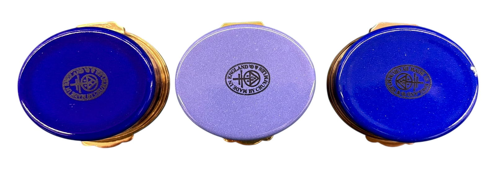 3pc. Crummles & Co. Admiral Nelson Enameled Boxes - 4