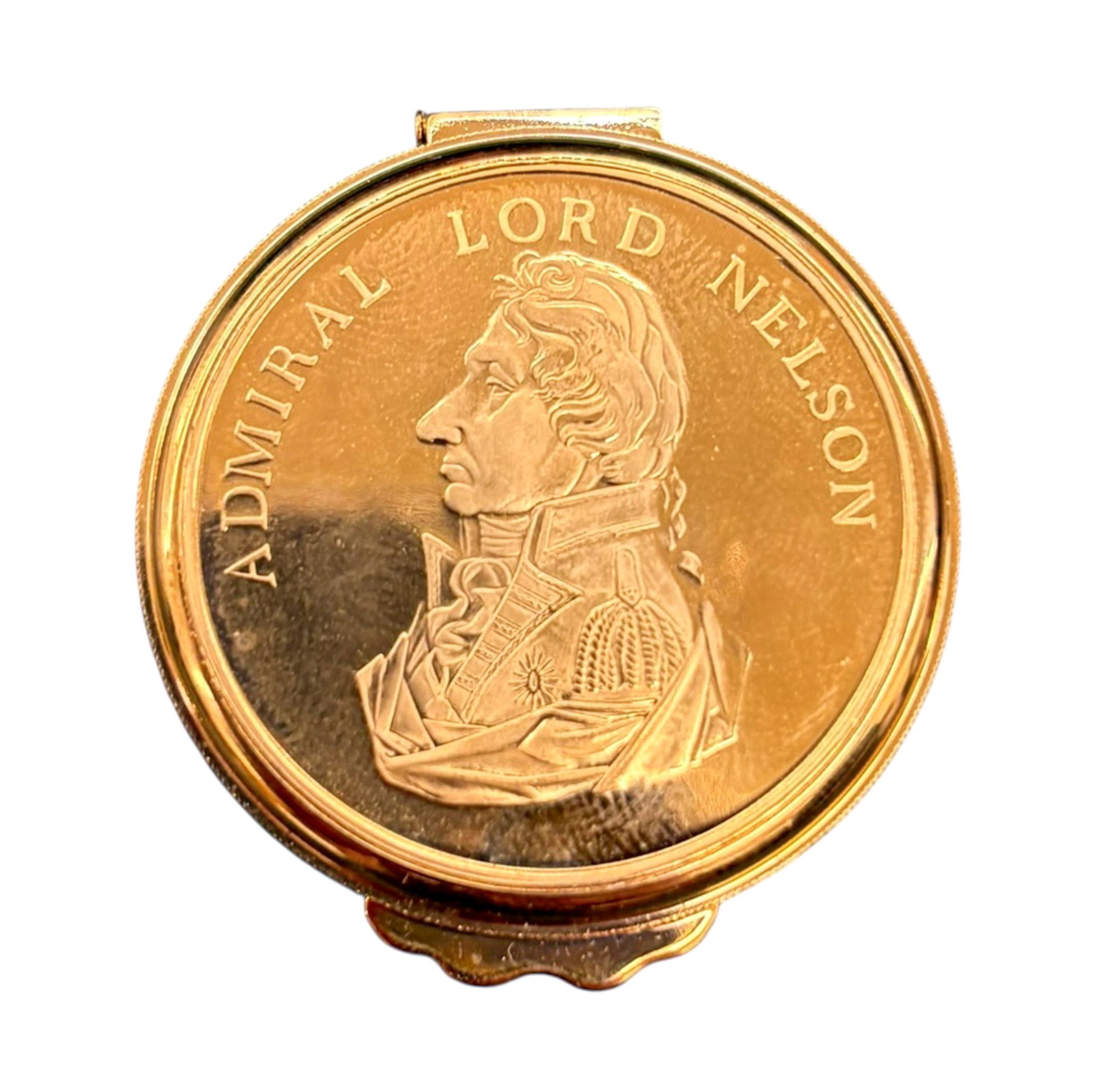 Admiral Nelson Enameled Box with Gold Plated Lid - 2