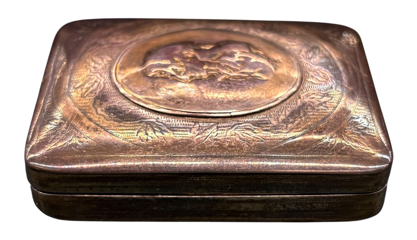 Admiral Nelson Sterling Silver Snuff Box (1 of 4)