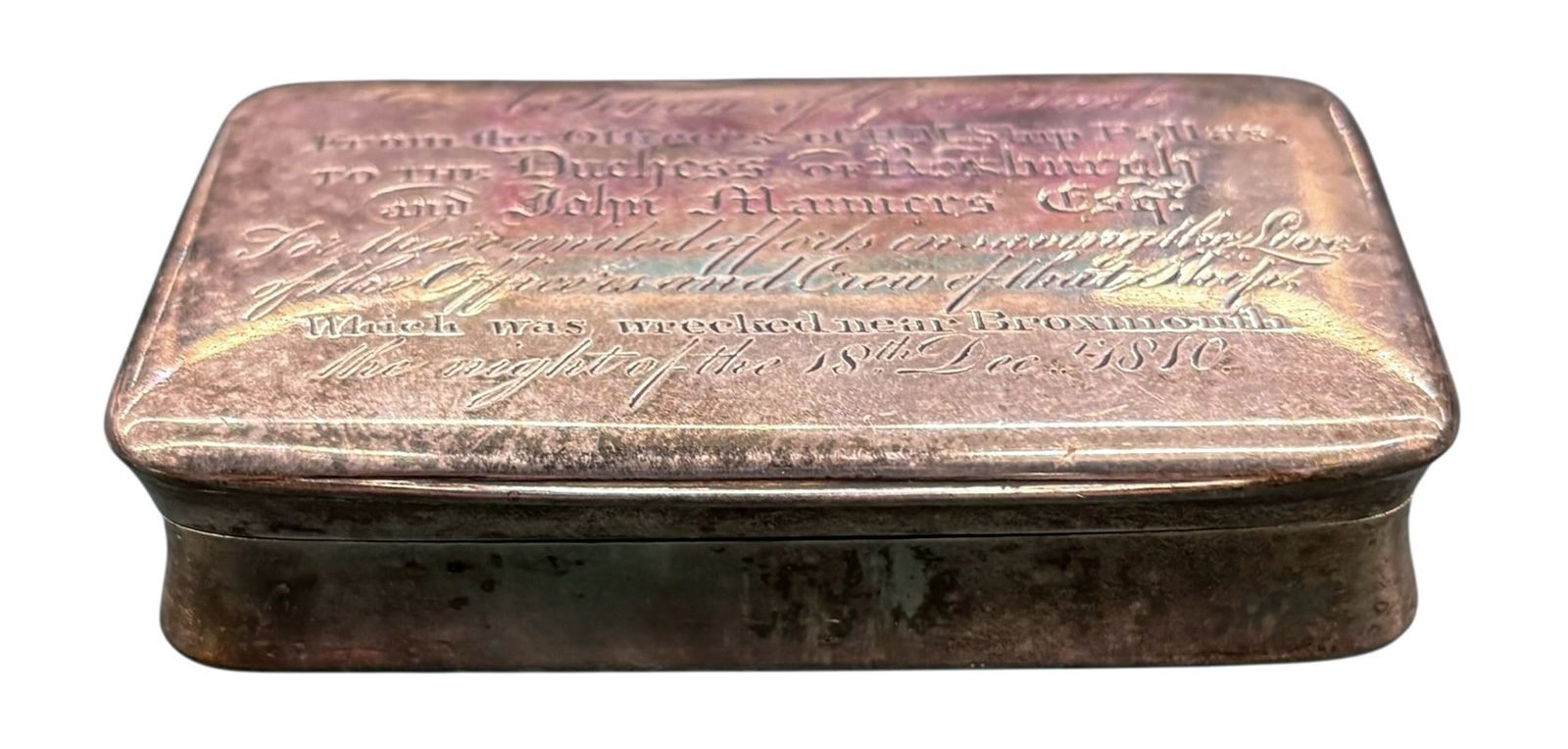 Maritime Sterling Silver Snuff Box (1 of 4)