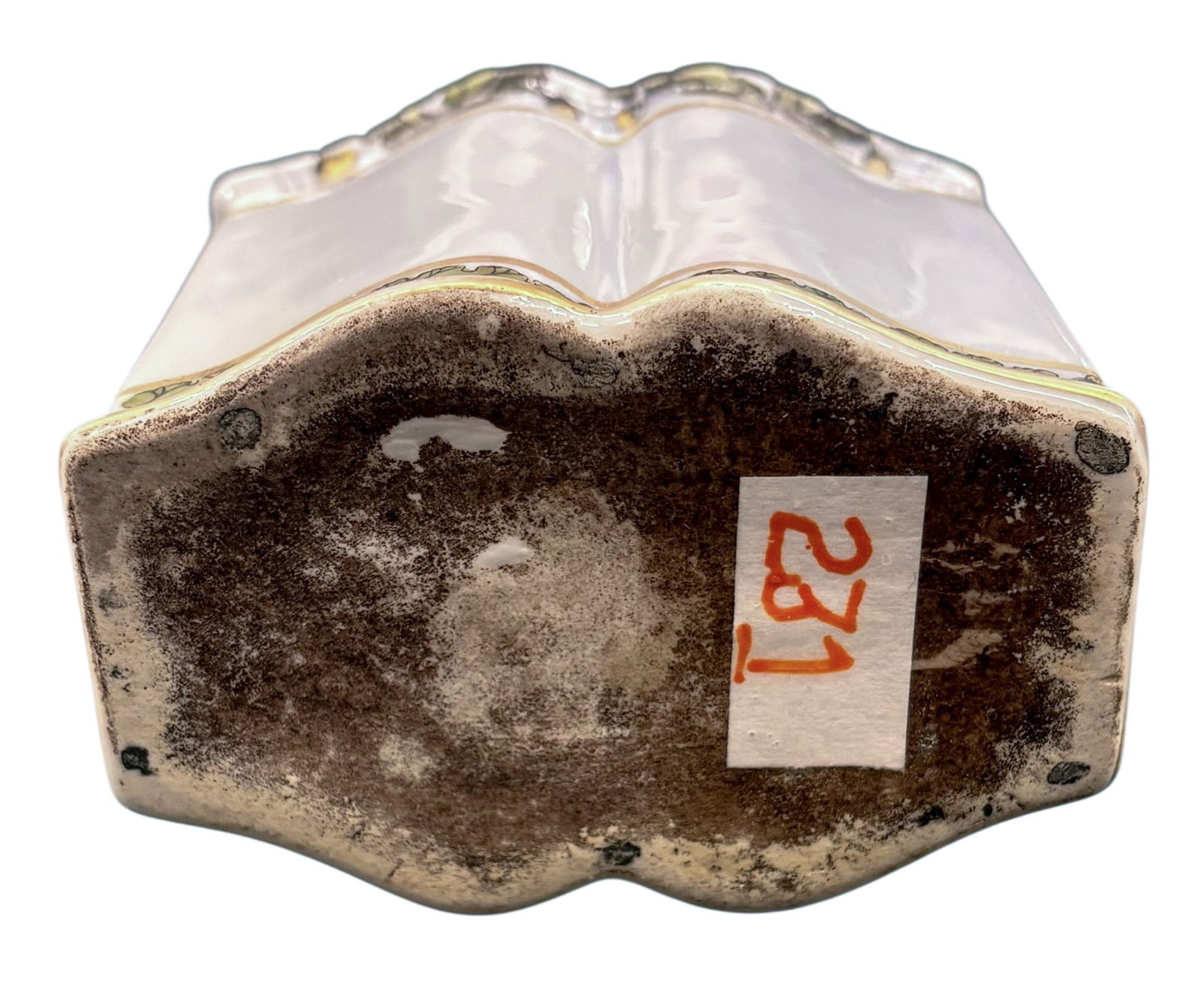 2pc Antique Admiral Nelson Tea Caddy & Cup and Saucer - 4