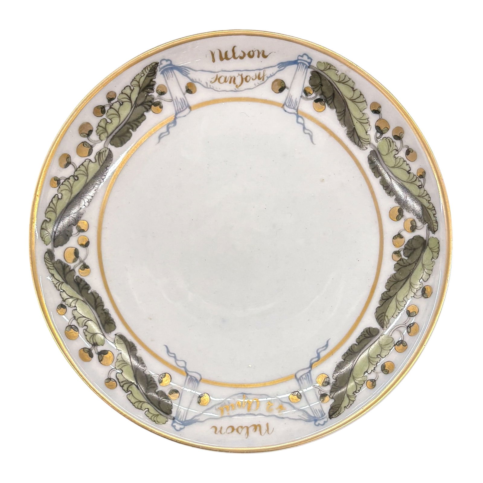 2pc Antique Admiral Nelson Tea Caddy & Cup and Saucer - 5