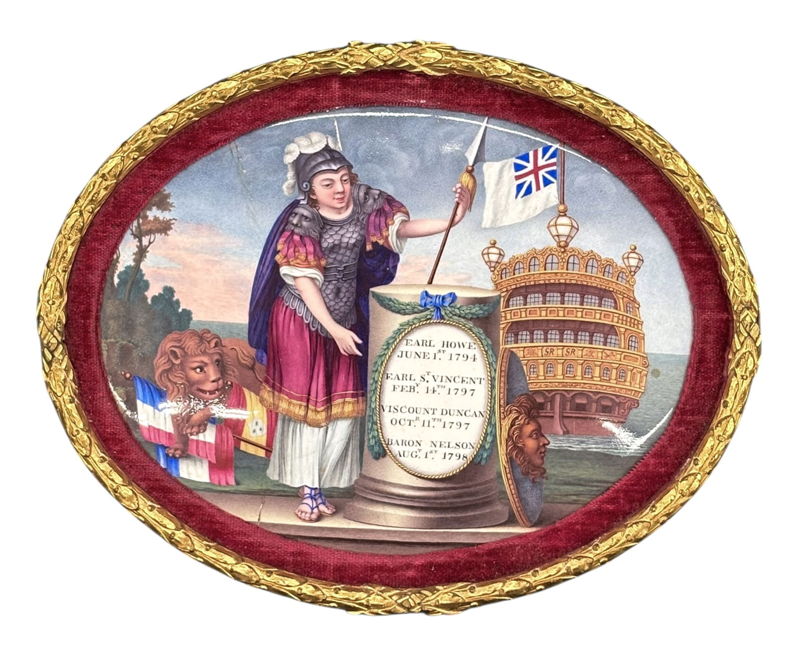 William Hopkins Craft Painted Enamel on Copper: William Hopkins Craft (1730-1811 English) Painted Enamel on Copper. 5"x4". Hairline crack on upper left area.