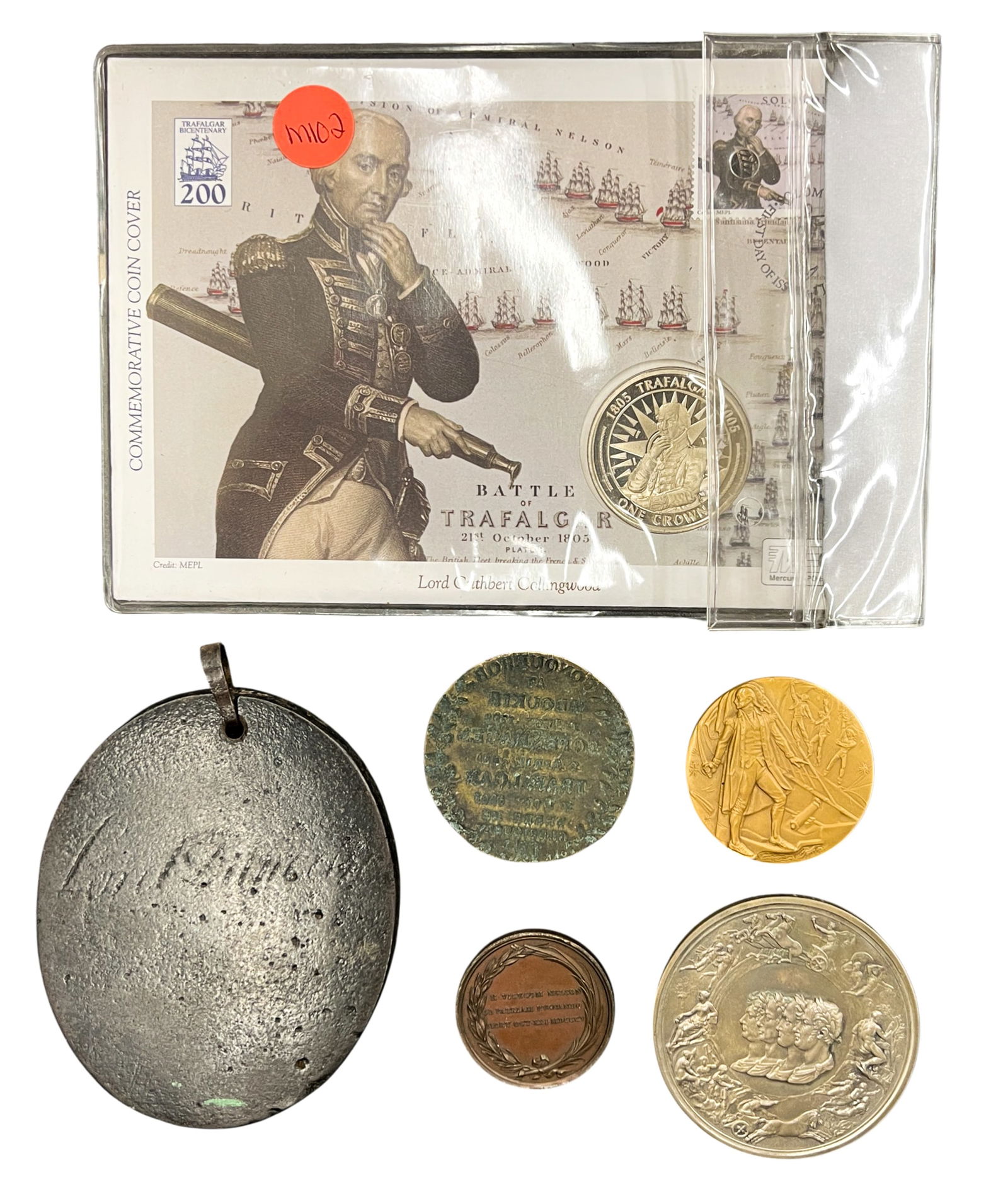 Box 6pc Admiral Nelson Commemorative Coins etc. - 2