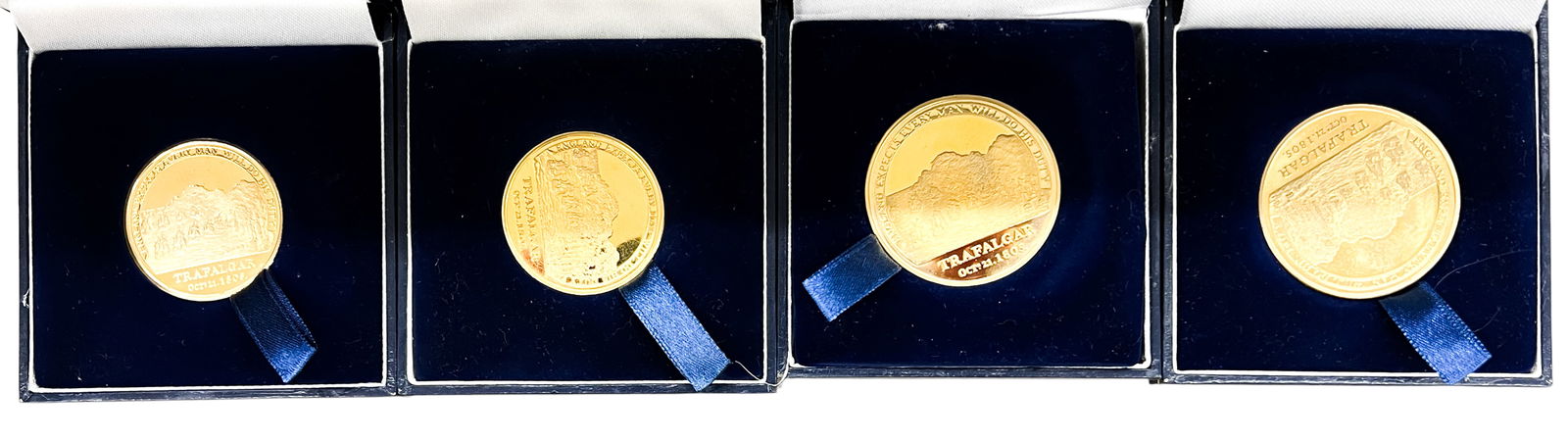 4pc Admiral Nelson Commemorative Gold Plated Coins - 2