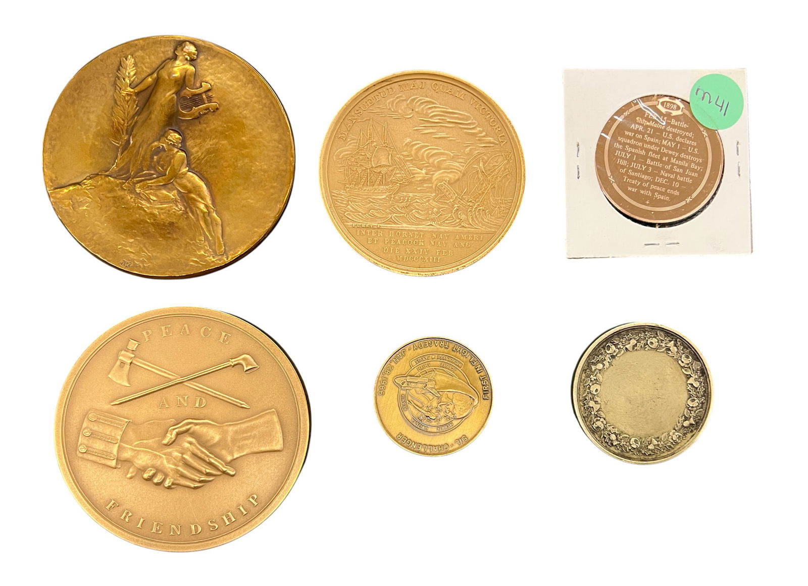 Box 6pc Commemorative Coins & Medals - 2