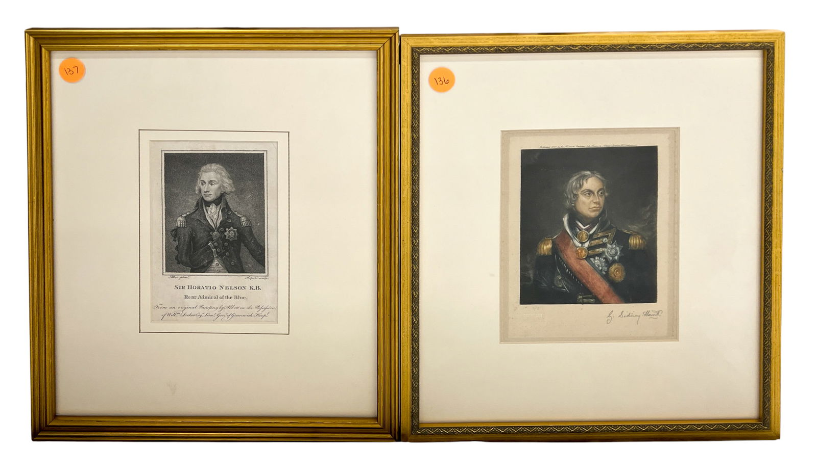 2pc Admiral Nelson Etchings (1 of 1)