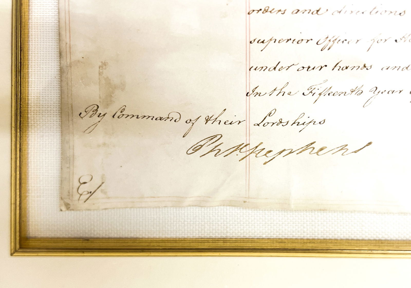 Antique Historical Letter Signed by Earl of Sandwich, J. Buller & Viscount Lisburne - 3