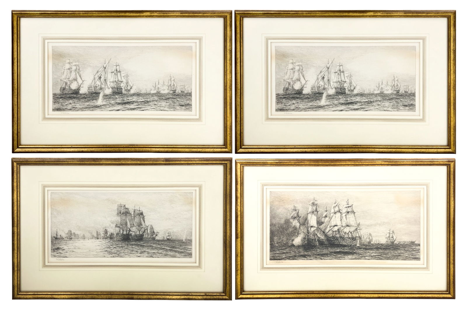 3pc William Lionel Wyllie Naval Etchings (1 of 1)