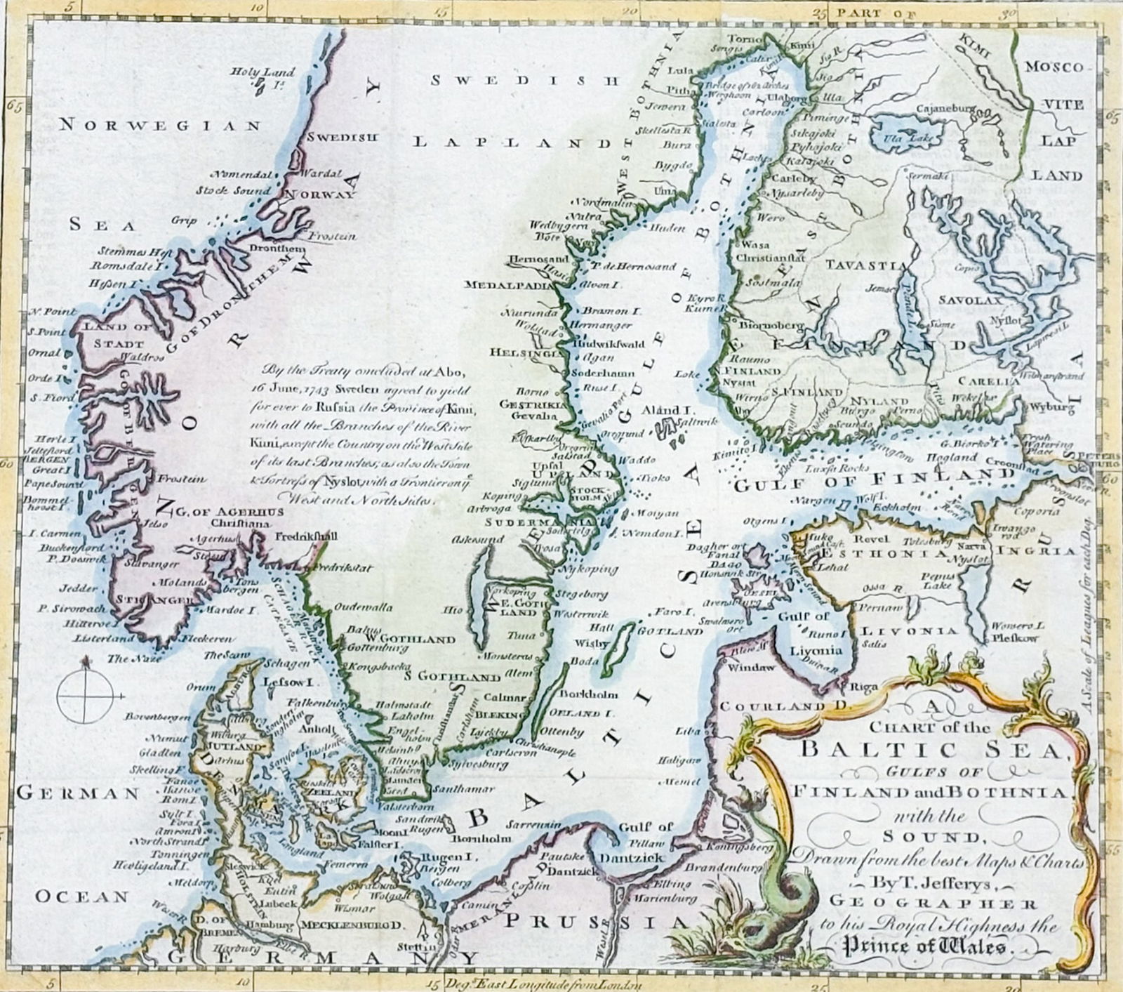 Antique "A Chart of the Baltic Sea..." Hand Colored Map Etching: Antique "A Chart of the Baltic Sea, Gulfs of Finland and Bothnia with the Sound" Hand Colored Map Etching 9.5"x10.5" Image 17"x18" Framed. Excellent condition, not examined outside of framing.