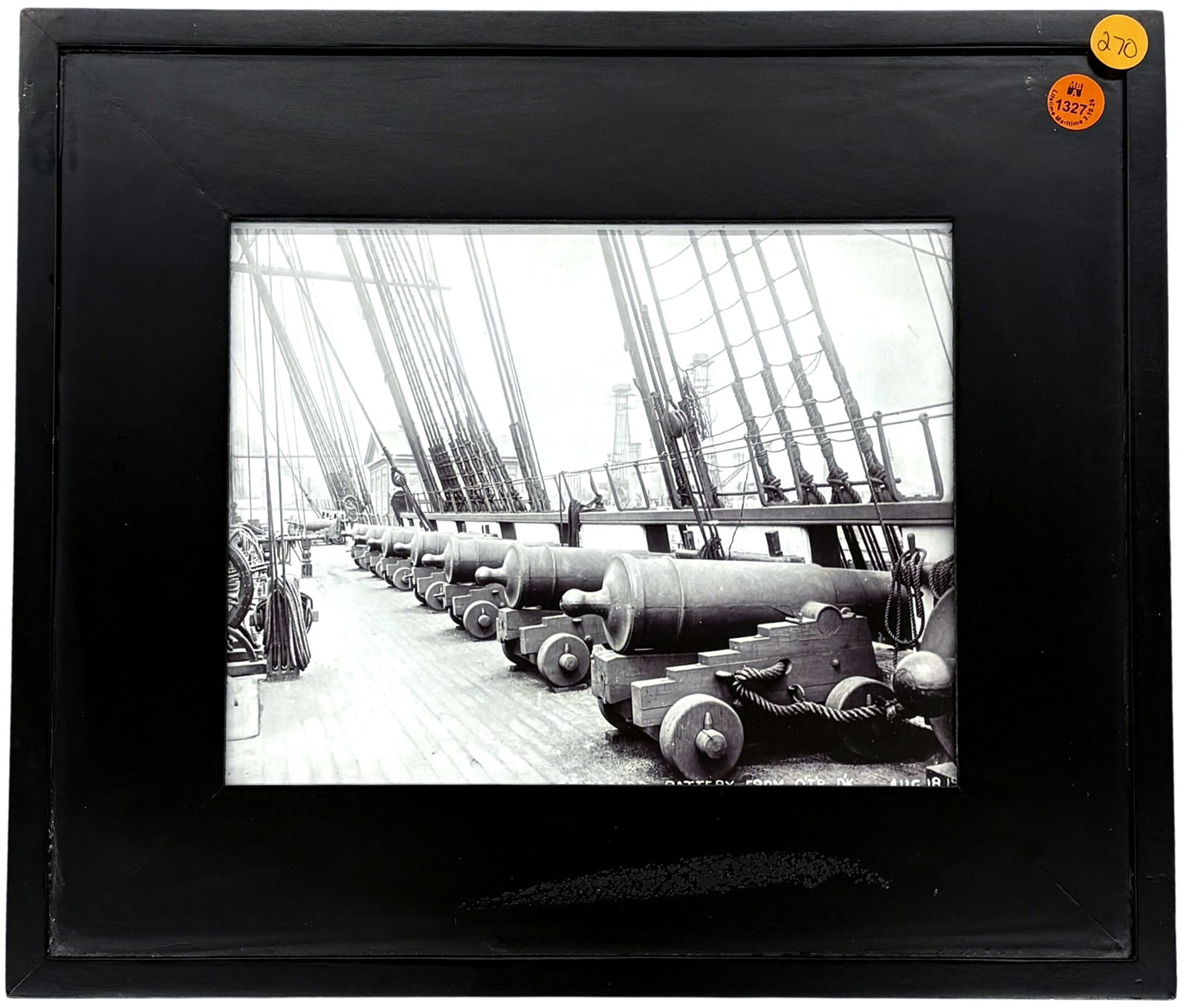 USS Constitution Starboard Battery Gelatin Silver Print - 2