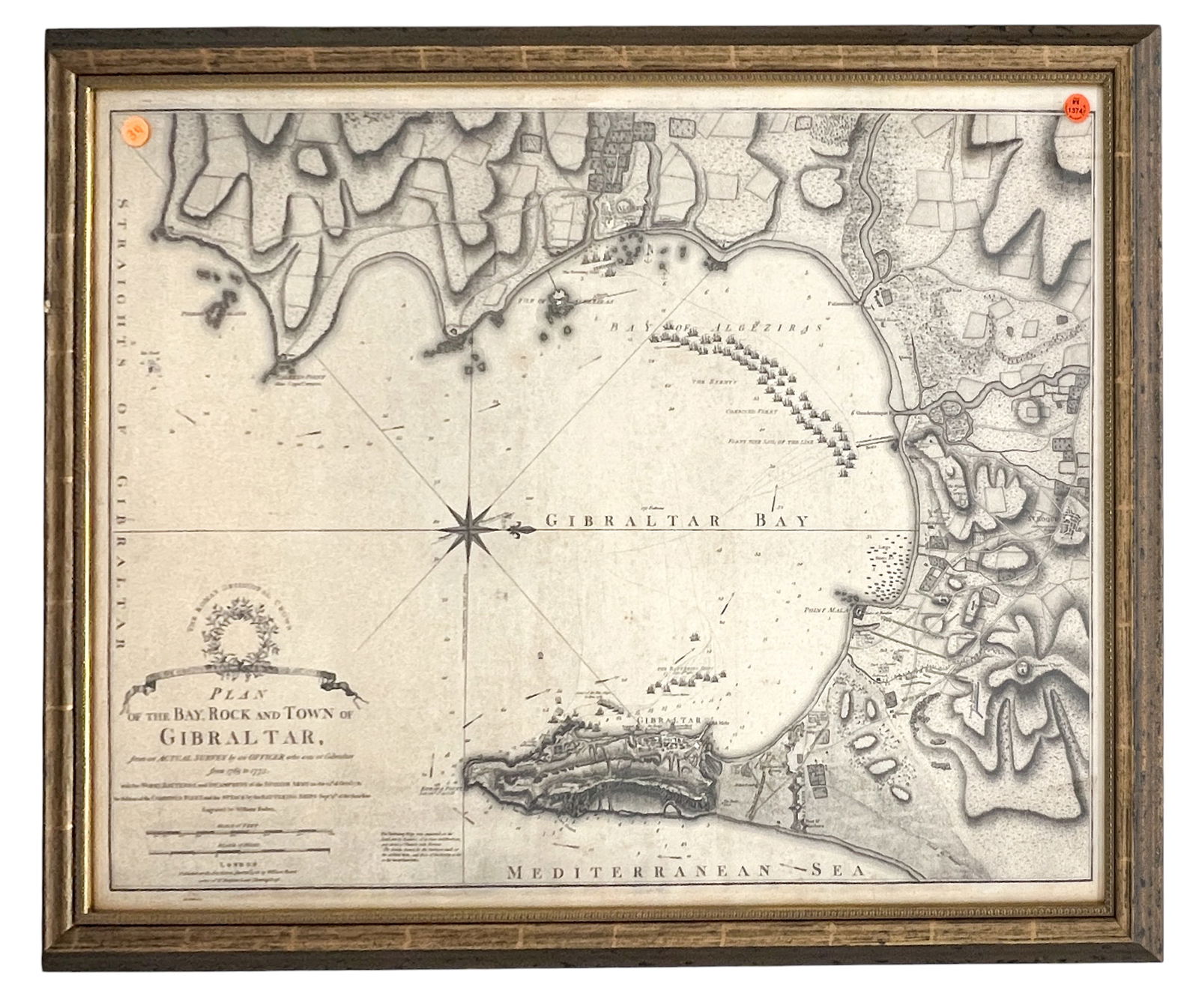 1783 "Gibraltar Bay" Map - 2