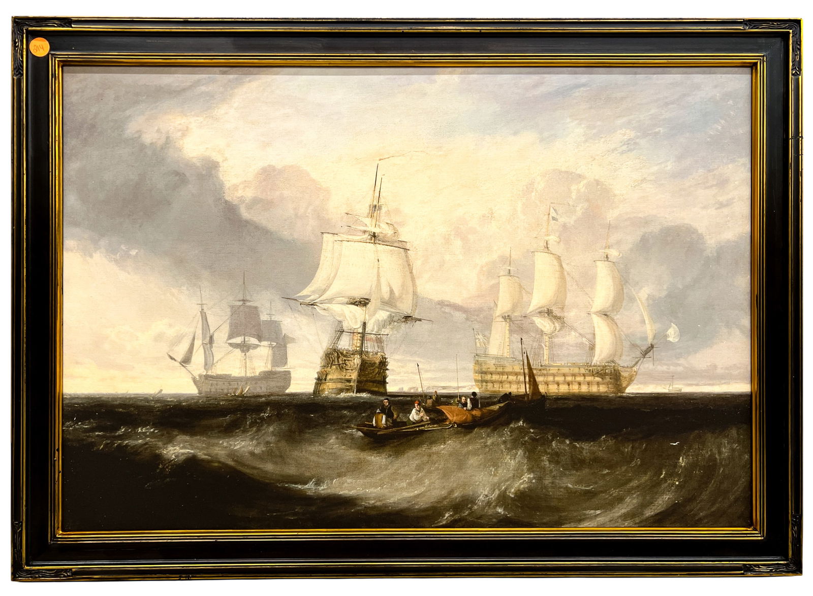 Artist Unknown Maritime Scene Oil on Canvas - 2