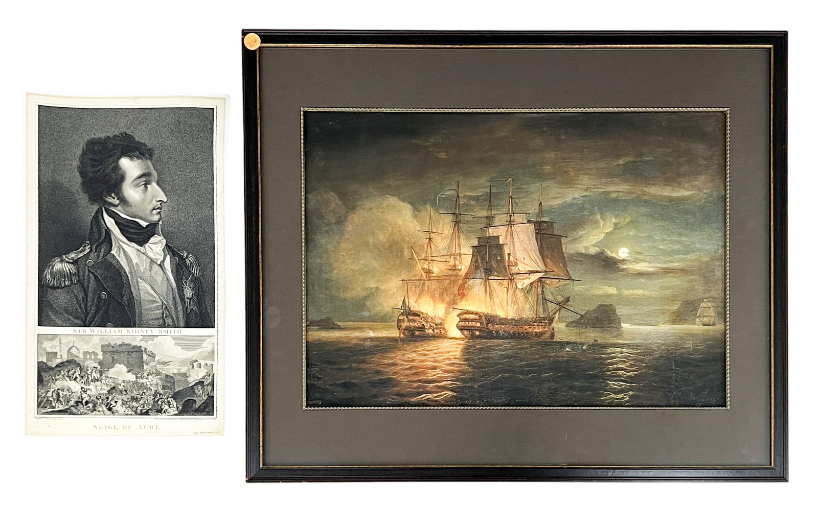 2pc Maritime Scene & Admiral Nelson Prints (1 of 1)