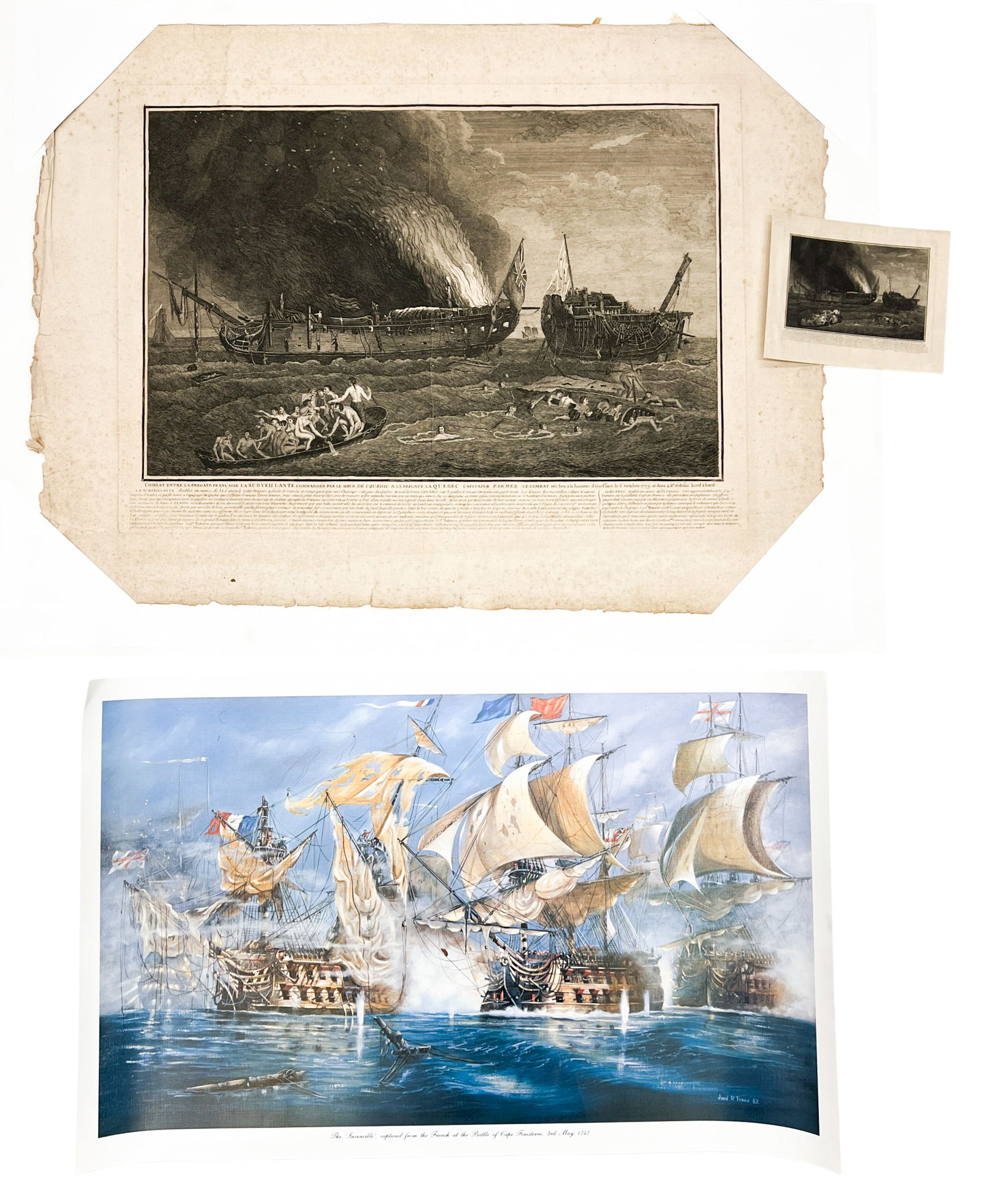 4pc Antique French Etching etc.: 4pc Antique French Etching etc. 19"x26" Largest Sheet. Loose, unframed. Condition varies.