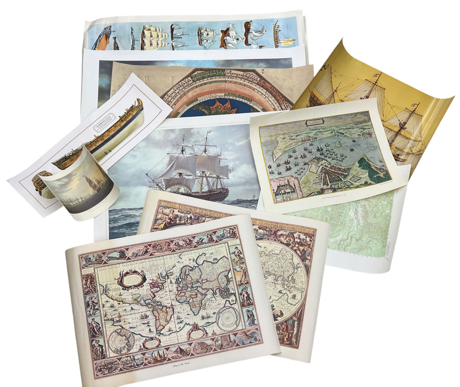 12pc British Royal Navy Prints etc. (1 of 1)