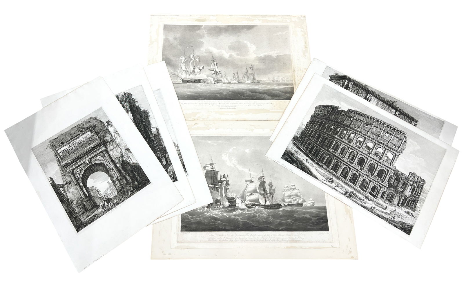 7pc Roman Themed Etchings etc. (1 of 1)