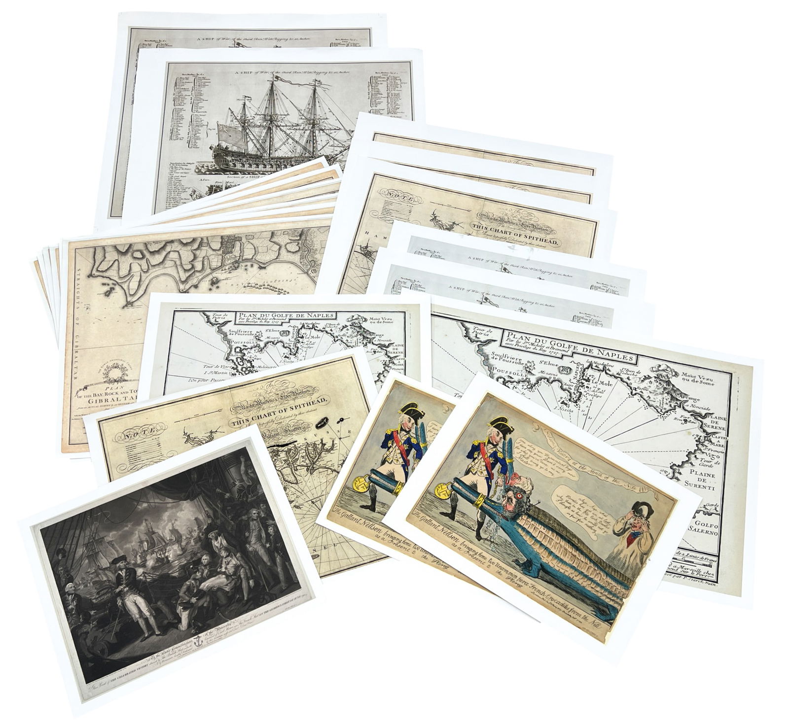 22pc British Historical Prints etc. (1 of 1)