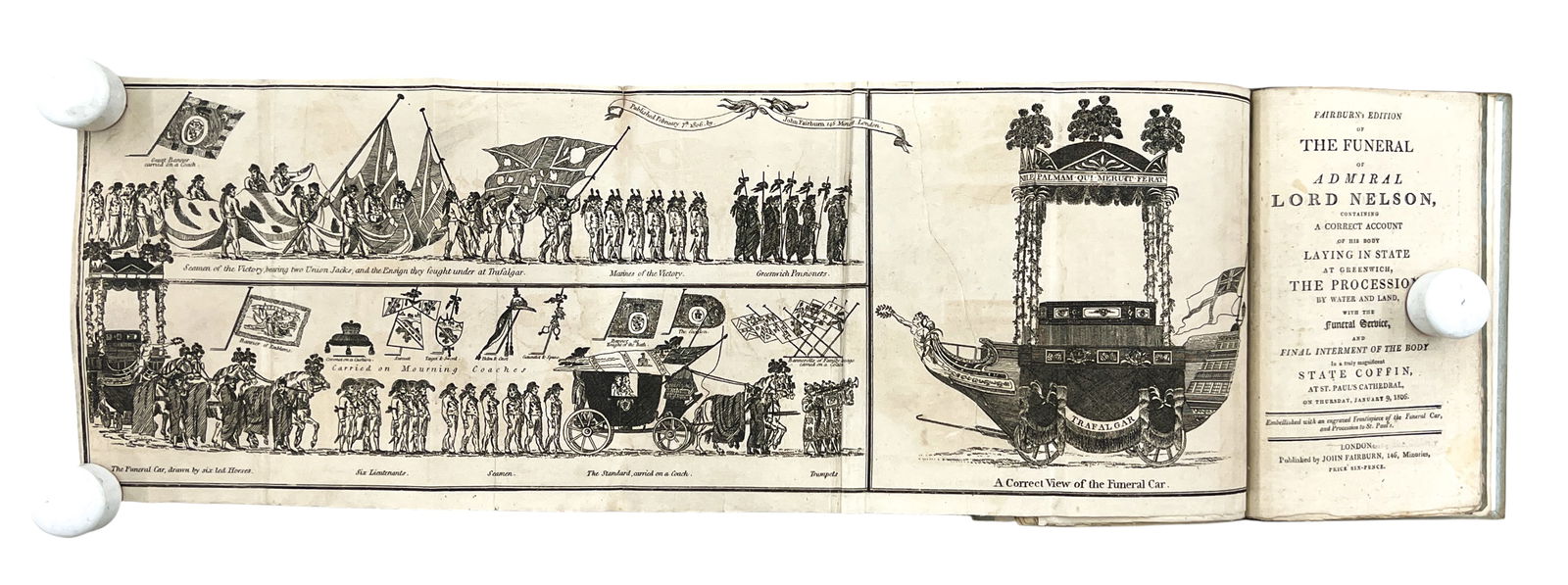 7pc Antique Admiral Nelson & Lady Hamilton Books - 2