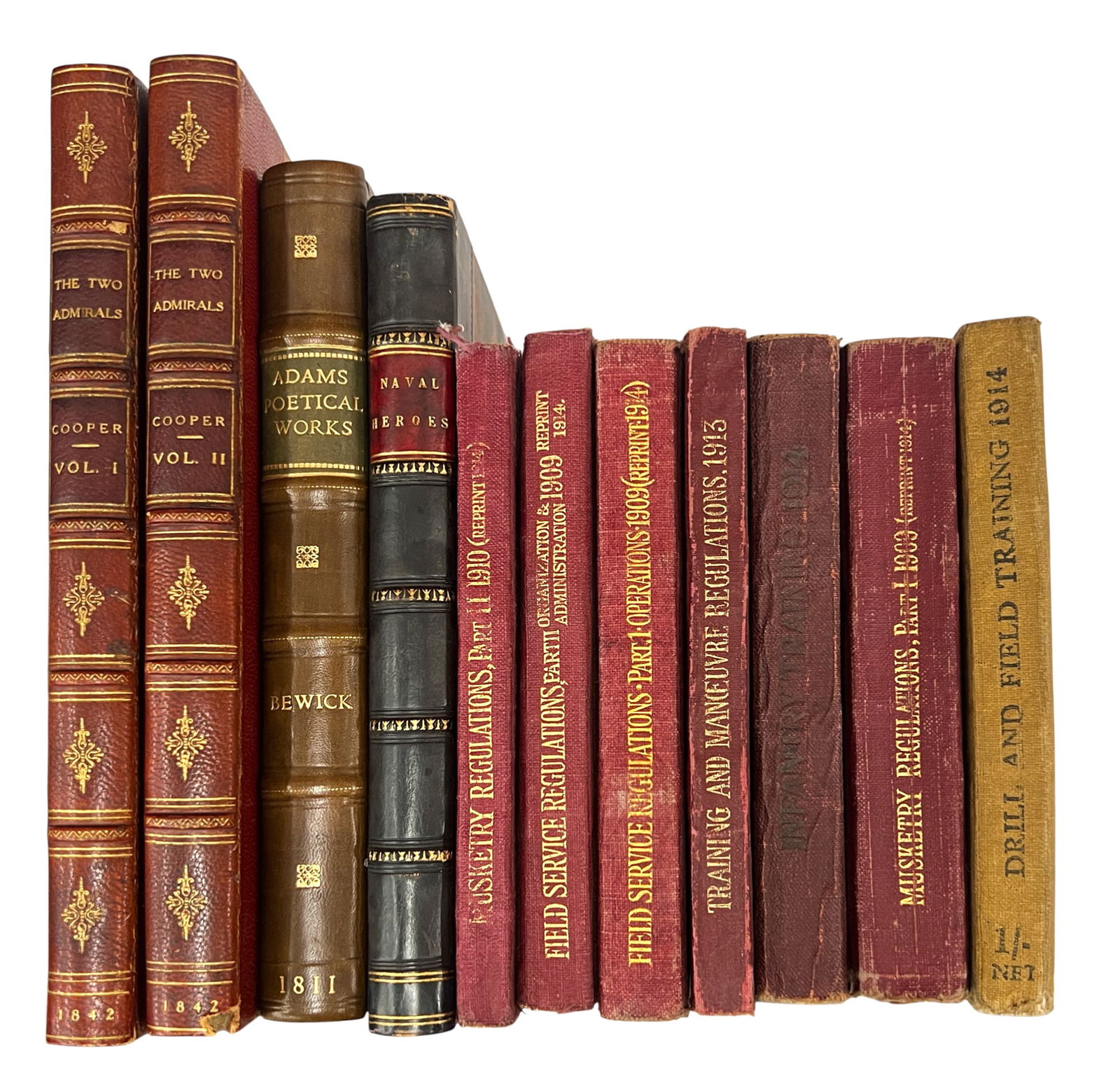 11pc Antique British Military Regulations Books etc. (1 of 1)